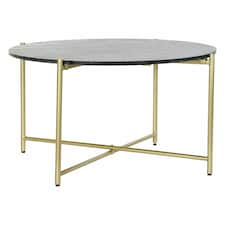 Side table DKD Home Decor Black Golden Marble Iron (81 x 81 x 44 cm) N/A
