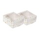 image 1 of Anniversary House Gold Star Square Treat Boxes with Window Pack of 2