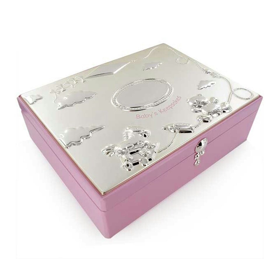 image 1 of Baby Pink Keepsake Box Multi