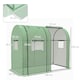 image 3 of Outsunny Tomato Greenhouse with 2 Roll-up Doors, 185 x 94 x 150cm, Green