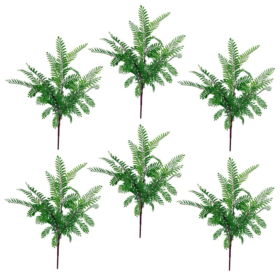 image 1 of 6 x 55cm Himilayan Maidenhair Fern Bush Dark Green Plant