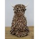 image 5 of Highland Cow Twig Sitting Ornament 25cm Brown