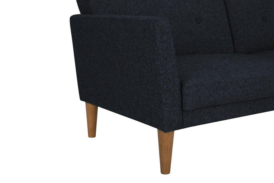 image 1 of Regal 3-Seater Sofa Bed in Blue Fabric | Blue | BLUE | Three Seater