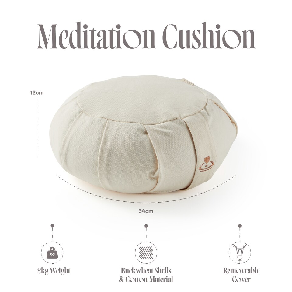 image 1 of Myga Zafu Yoga Meditation Cushion - Cream | Cream
