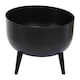image 2 of Interiors by Premier Elegant Design Black Planter, Durable Construction Of Garden Pot, Portable Lightweight Outdoor Garden Pot Black