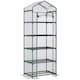 image 1 of Outsunny Mini Greenhouse Outdoor Flower Stand PVC Cover Portable