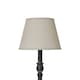 image 2 of Hill Interiors Ravenna Column Linen Table Lamp (UK Plug) - Grey - 40cm x 11cm x 11cm