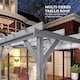 image 4 of Outsunny 3 x 3 m Wooden Pergola Kit, Garden Gazebo Shelter, Grey | Grey | Grey | 300 x 300 x 214 cm