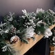 image 9 of 2.7m Snow Flocked Christmas Garland with Pine Cones and Mixed Needles
