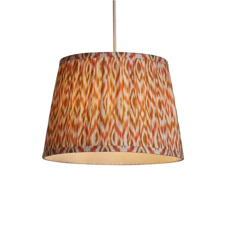 image 1 of Mushroom Pleat Printed 30cm Shade