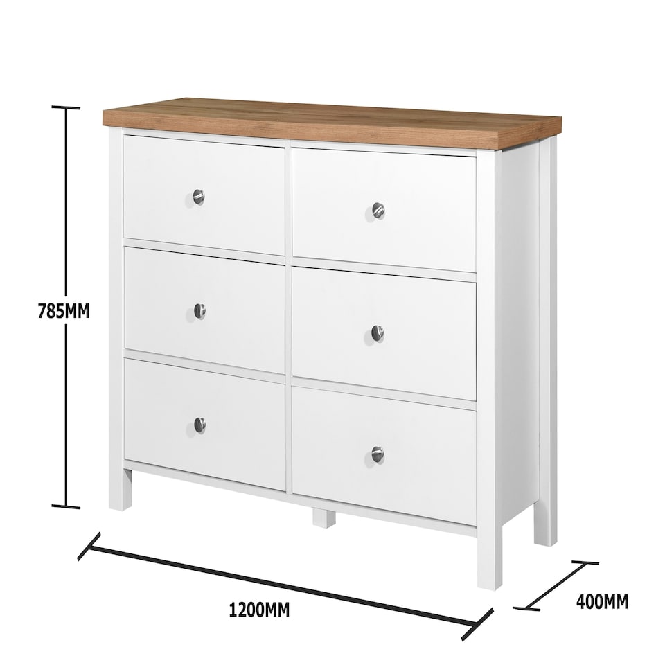 image 1 of Astbury 6 Drawer Bedroom Cabinet