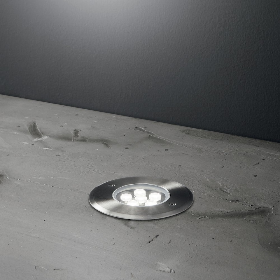 image 1 of LED Outdoor Recessed Floor & Decking Light Steel IP67, 3000K