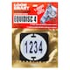 image 2 of Equidisc 4 Numbers Horse Bridle Numbers - White/Black - One Size