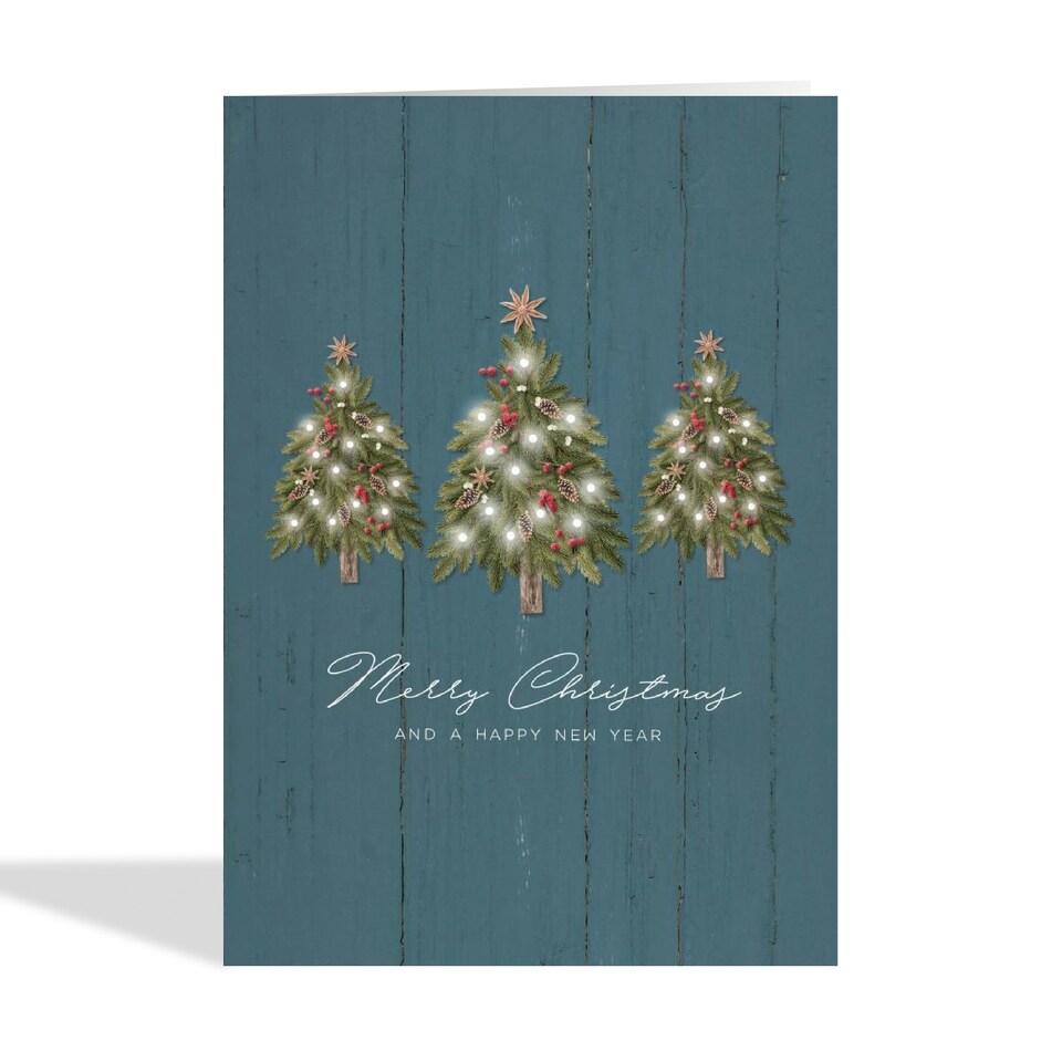 image 1 of Traditional  Trees Christmas Card