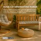 image 9 of Homescapes Garden Bench Cushion Luxury 2 Seater 100% Cotton Indoor Outdoor Seat Pad Cream | 108 x 42 cm