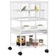 image 6 of PawHut Bird Cage Parrot Cage with Rolling Stand Acrylic Viewing Panels White