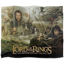 Lord Of The Rings Movie Poster Blanket - Multicoloured - One Size