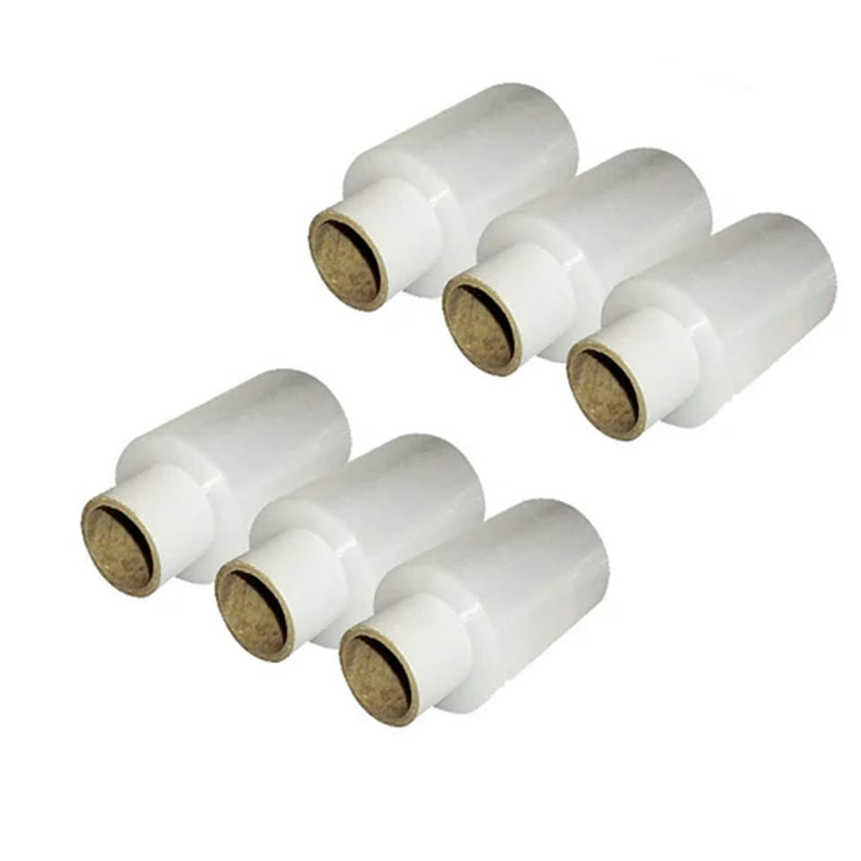 image 1 of 12 x 150mm Clear Strong Plastic Cling Film Protective Pallet Shrink Wrap Rolls