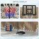 image 7 of SPORTNOW 1.7-2.3m Basketball Hoop and Stand w/ Weighted Base, Wheels - Black
