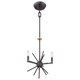image 3 of Carnegie 3 Light Ceiling Pendant Western Bronze Finish, E14
