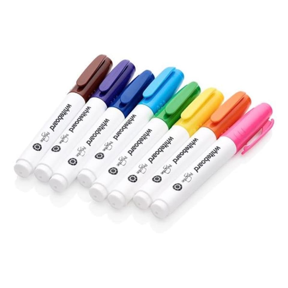 image 1 of Box of 8 Chisel Tip White Board Marker Pens by Pro:scribe
