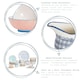image 2 of Nicola Spring 12 Piece Hand-Printed Cappuccino Cup & Saucer Set - 250ml - 6 Colours