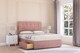 image 1 of Sloomy Highbury Pink Plush Divan Bed With Mattress 2 Drawers Same Side With 26" Strutted Headboard 2'6 Small Single | Pink | Pink | Small Single | 1