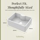 image 5 of 595mm - Single Bowl Fireclay Butler Kitchen Sink - Tap Ledge