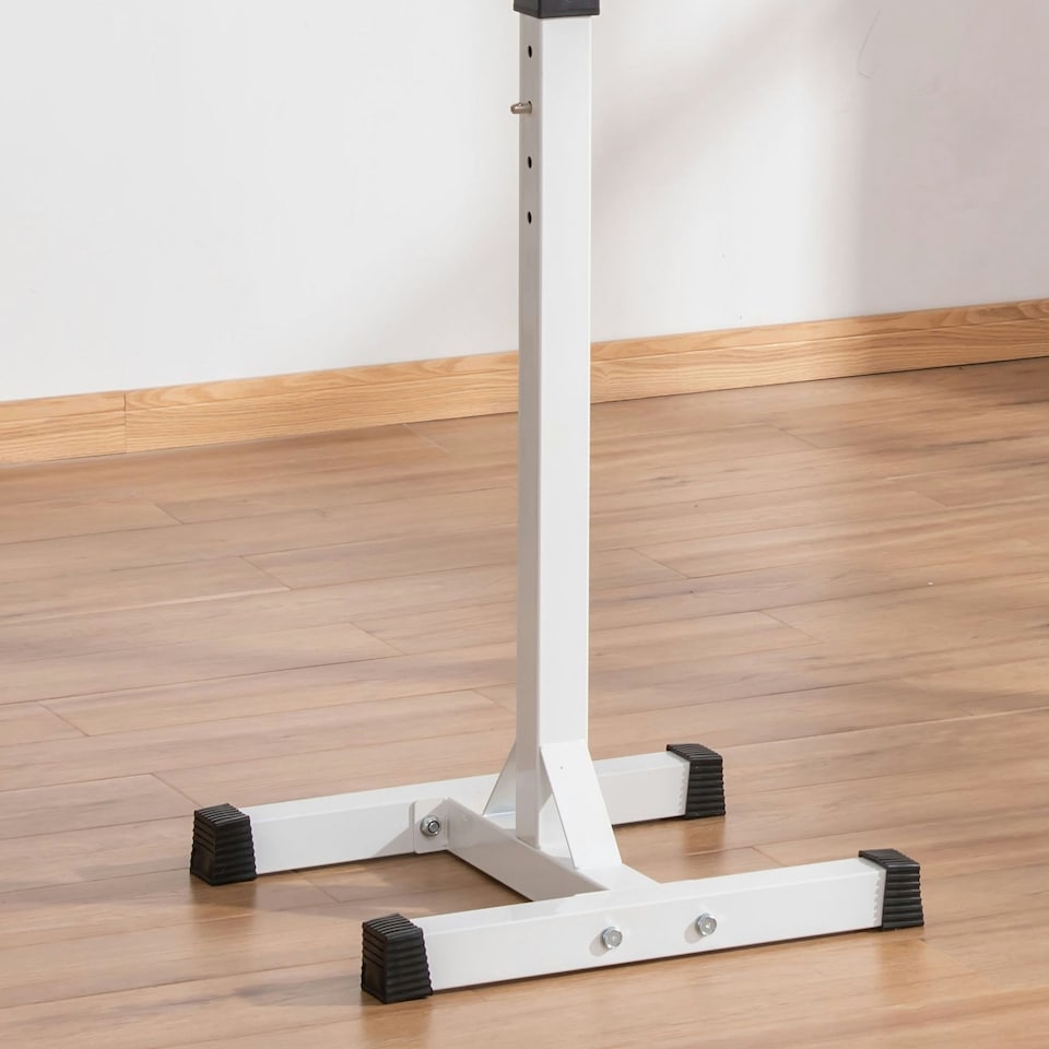 image 1 of HOMCOM Power Rack Weight Stand Bar Barbell Squat Stand Spotter for Home Workout
