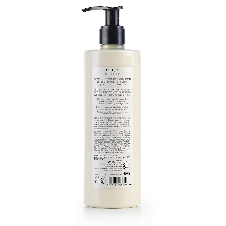 image 1 of Prija Hands and Body Moisturiser Hydrates and Protects the Skin with Vitamin E, Helps Protect Skin from Ageing by Creating Long Lasting Hidration 2 x 380ml