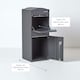 image 9 of SMART PARCEL BOX® Large Curved Top Front Access Dark Grey Grey