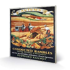 AUTUMN RAMBLES SMALL WOOD - WOOD PANEL