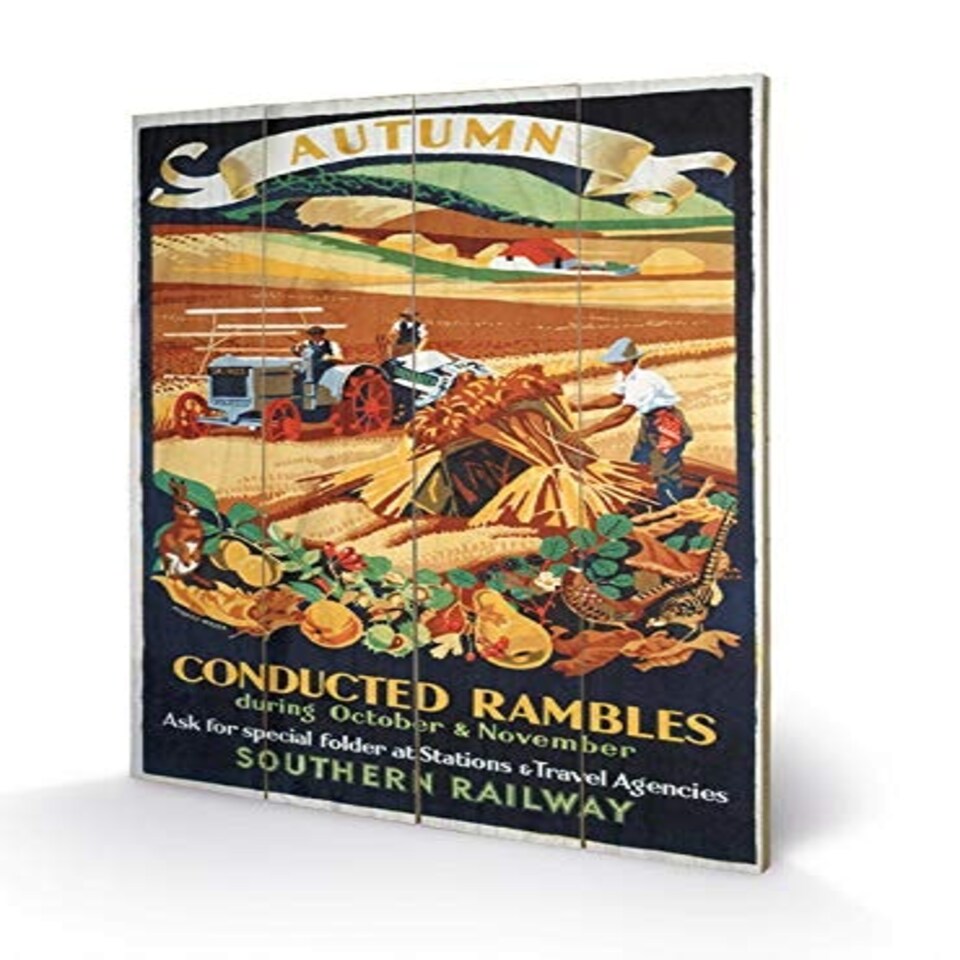AUTUMN RAMBLES SMALL WOOD - WOOD PANEL