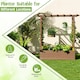 image 6 of COSTWAY Raised Garden Bed Planter Box w/ Trellis Coffee Brown