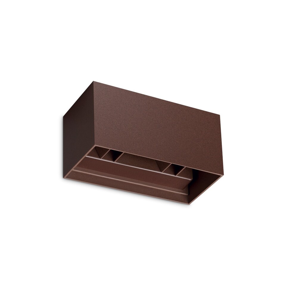 image 1 of Atom 20cm Outdoor Up Down Wall Lamp Coffee 4x LED 2400lm 4000K IP54