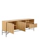 image 3 of Jaipur Sideboard With 2 Doors and 2 Shelves in Oak Brown