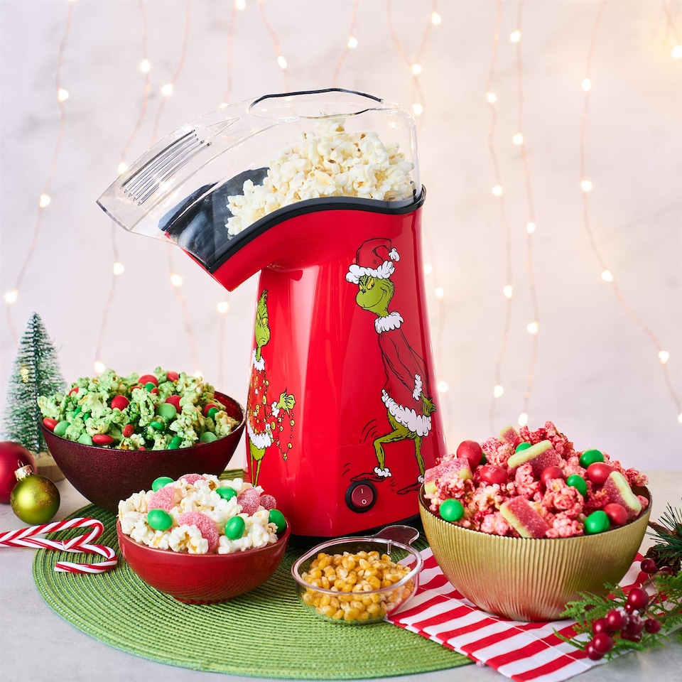 image 1 of Grinch Popcorn Maker Red 1200W Hot Air Popper