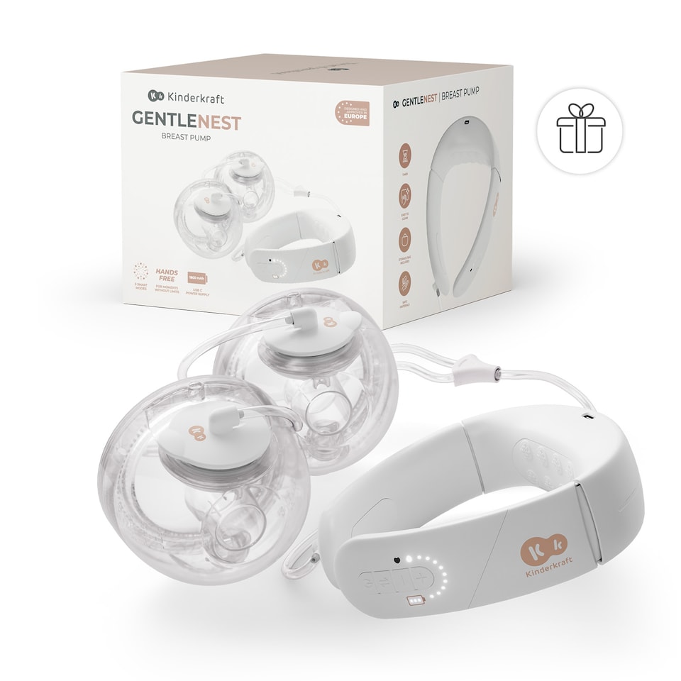 image 1 of Kinderkraft GentleNest Compact Electric Double Breast Pump 4 Modes 9 Levels