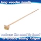 image 4 of Harbour Housewares Wooden Long Handle Weed Brush - 120cm