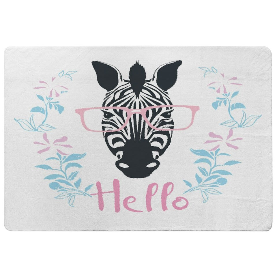 image 1 of Hello Zebra (Rug) Multi | Medium: 80x150cm