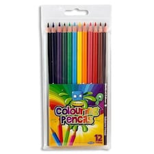 Wallet of 12 Full Size Colouring Pencils by World of Colour