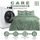 image 5 of VELVETIO Jethro Complete Duvet Cover Set with Fitted Sheet Breathable Bedding Quilt Green | King