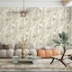 image 2 of Limetree Kew Tropical Leaves Vinyl Textured Wallpaper - Beige - 10m x 0.5m Brown