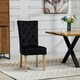 image 2 of Pienza Velvet Dining Chairs - Set of 2 - Black