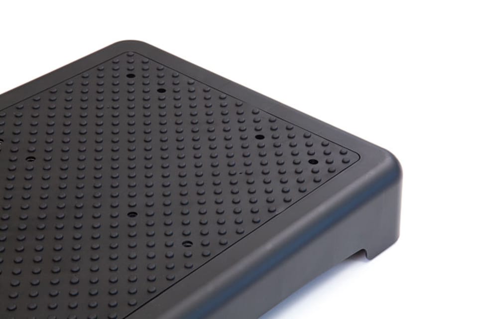 image 1 of The Ramp People Plastic Half Step 9cm Anti-slip Self-draining Surface - Black - Outdoor & Indoor Use