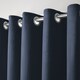 image 2 of Laurence Llewelyn-Bowen Montrose Eyelet Curtains Navy