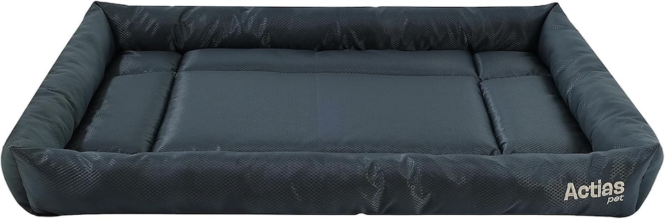 image 1 of Actiaspet Waterproof Dog Crate Bed Non-Slip Base Multiple Sizes (Grey, Extra Large)