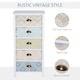 image 6 of HOMCOM Chest of 5 Drawers Bedside Cabinet Side Storage Chest Entryway Living Room Bedroom Furniture Organizer Unit