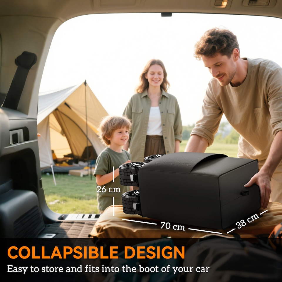 image 1 of Outsunny Foldable Garden Cart, Outdoor Utility Wagon with Carry Bag, Camouflage