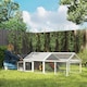 image 2 of PawHut Wooden Chicken Run with Nesting Box, Openable Roof, for 4-8 Chickens